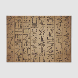 Seda Impresión egipcia del papel de los Hieroglyphics