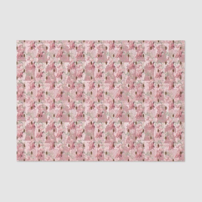 Seda Insectos y papel de periódico vintage (Anverso)