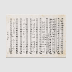 Seda ¡Jingle de 1850, campanas! Papel de tejidos y desc