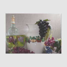 Seda Juego de papel de tejidos (2) Decoración de frutas