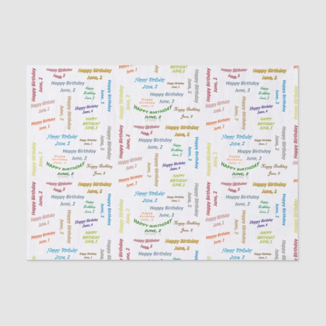 Seda Junio de 2014, Papel de los tejidos de cumpleaños (Anverso)