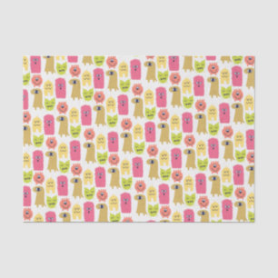 Seda Kawaii Monster Papel de cumpleaños