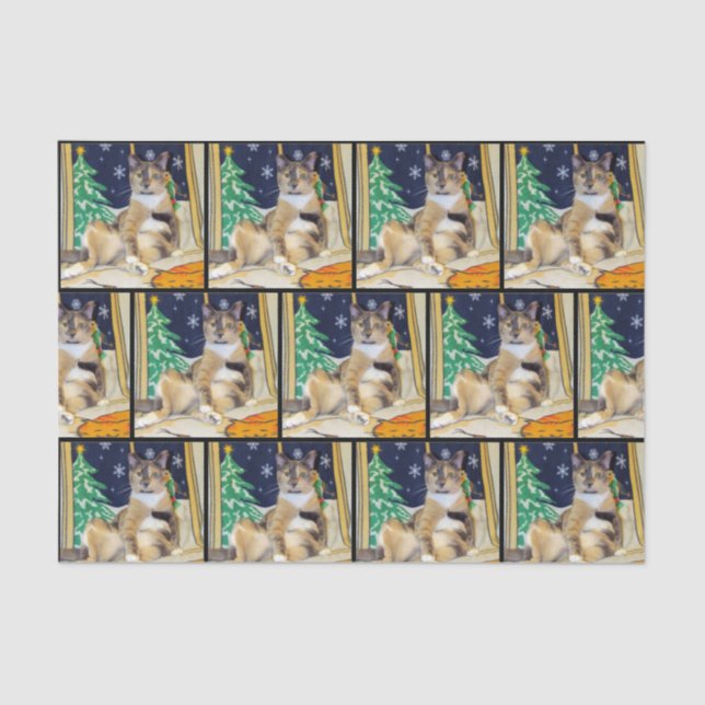 Seda La dama de Callie Muffin como Navidades - Papel ta (Anverso)