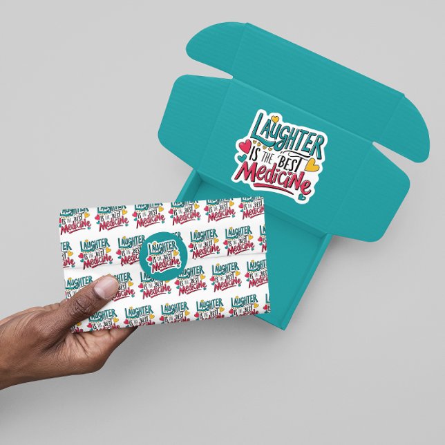 Seda La Risas Es El Mejor Papel De Tejido De Medicina (Cheer someone up with this, "Laughter is the best medicine" tissue paper! )