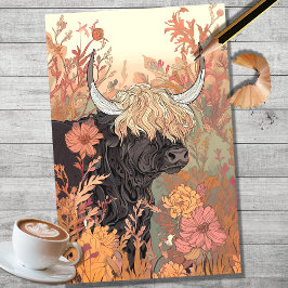 Seda Lápiz de vaca Highland Art 2 Papel de descomposici