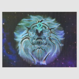 Seda leo el papel de tejido de zodiaco del león