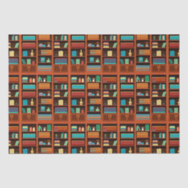 Seda Libro de papel tisular inspirado en la estantería 