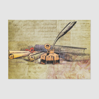 Seda Libros y papel de regalo de tejidos escritos