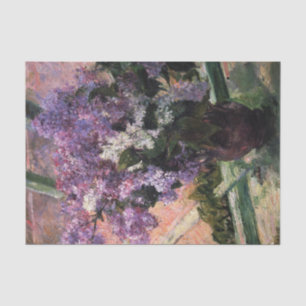 Seda Lilacs en un papel de tema de ventana