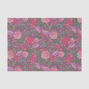 Seda Linterna de papel rosa de la flor de primavera del