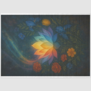 Seda Lot radiante en papel de deluxación brillante cósm