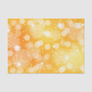 Seda Luces en papel de tejidos amarillos