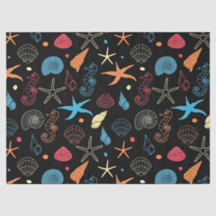 Seda Magnífico papel de tejido de playa negra