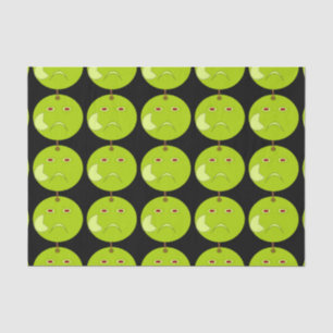 Seda Manzana malvada con papel de tejidos de Scar Hallo
