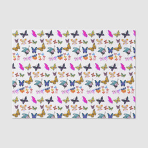 Seda Mariposas de papel de tejido decorativo