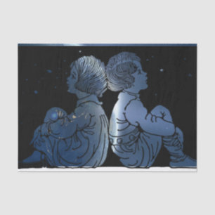 Seda Mirando a las estrellas, papel de regalo