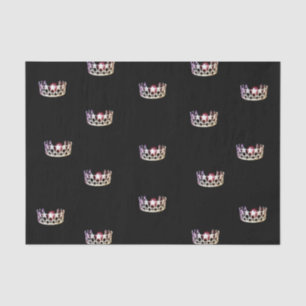 Seda Miss EE.UU. Papel de té plateado