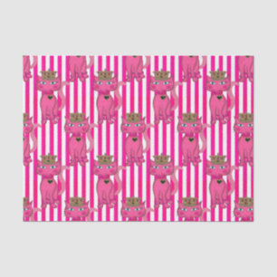 Seda Miss Kitty, Purpurina Rosado 3AO-TISSUE PAPEL DE R