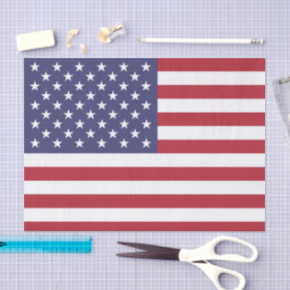 Seda moda de Estados Unidos, papel tisú de la bandera e