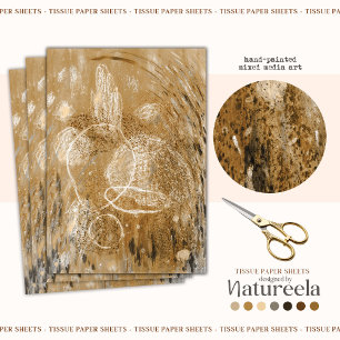 Seda Moderno y elegante patrón Boho Resumen Papel de te