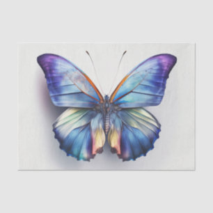 Seda MORPHO precioso papel azul de descomposición de ma