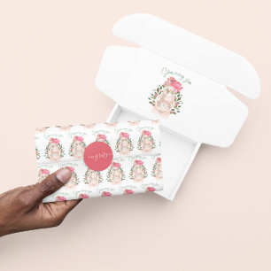 Seda Mostrándote Con El Papel De Tejido De Amor