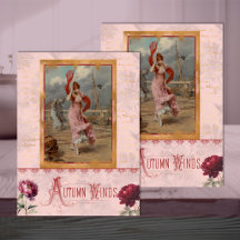 Mujer Belle Époque en Papel de Decoupage Rosa