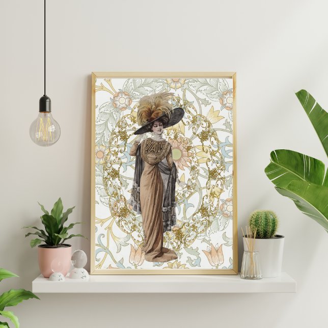 Seda Mujer elegante en papel de desconchado de campo de (Subido por el creador)