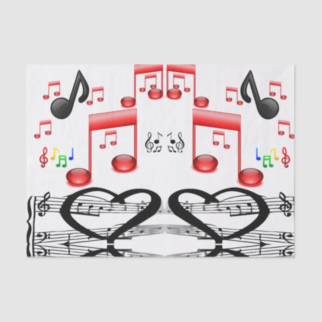 Seda Música de papel de tejidos decorativos (Anverso)