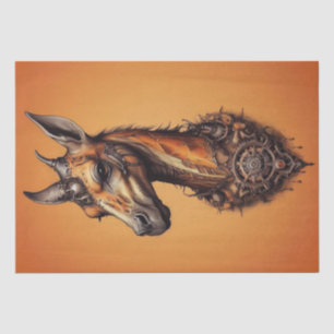 Seda Naranja Steampunk Giraffe, Papel de tono de página