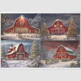 Seda Navidades Barn Collage 1 Papel de desconfianza