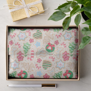 Seda Navidades de acuarela Papel de tejidos de cocina a