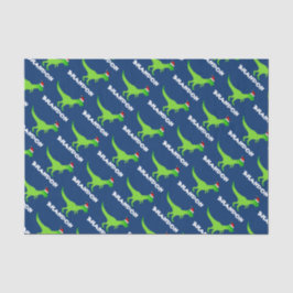 Seda Navidades de niños tiñen papel con graciosos dinos