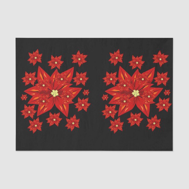Seda Navidades de papel de tejido decorativo (Anverso)