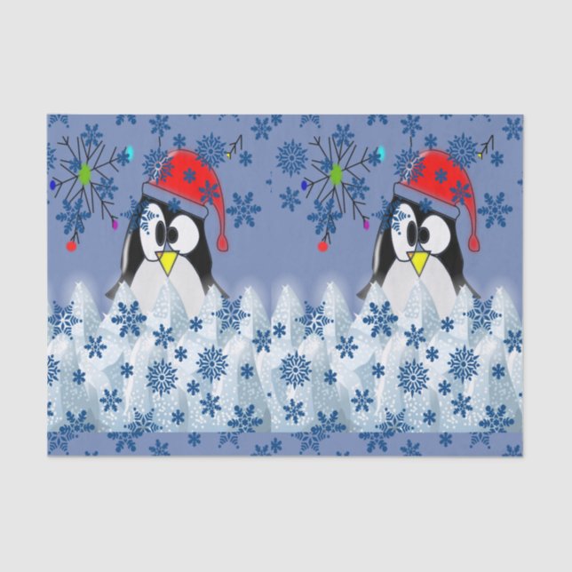 Seda Navidades de papel de tejido decorativo (Anverso)
