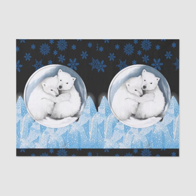 Seda Navidades de papel de tejido decorativo (Anverso)