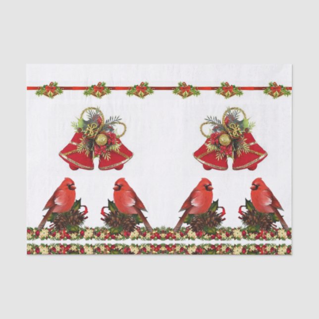 Seda Navidades de papel de tejidos (Anverso)
