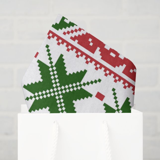 Seda Navidades de papel higiénico de suéter feo (Bolsa de regalo)