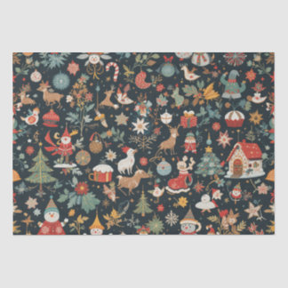 Seda Navidades 🎄 diseño de patrones en papel de tejido