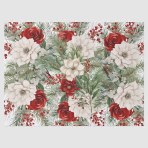 Seda Navidades Florals desentienden papel de tejidos