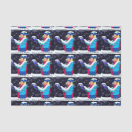 Seda Navidades fríos Caroler 10lb Papel de tejidos