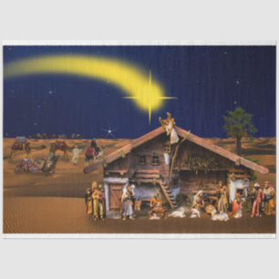 Seda Navidades Natividad Manger 2 Papel de tono de desu