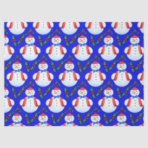 Seda navidades papel de tejido de nieve
