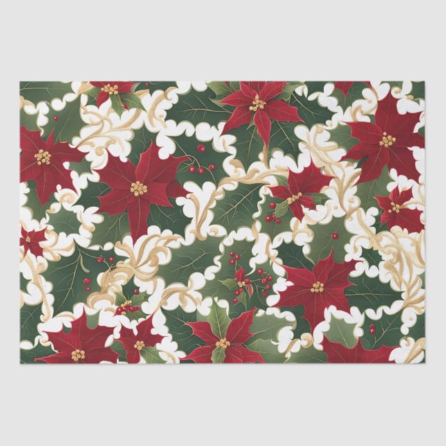 Seda navidades plantas de papel tisular (Anverso)