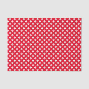 Seda Navidades rojos de la pista de tenis regalo Papel