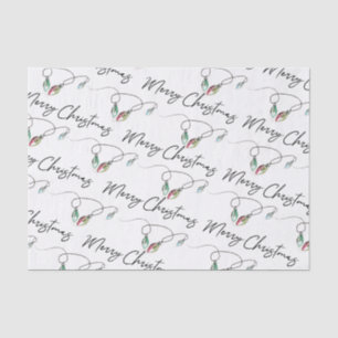 Seda Navidades tejen papel de papel hilo moderno de luc