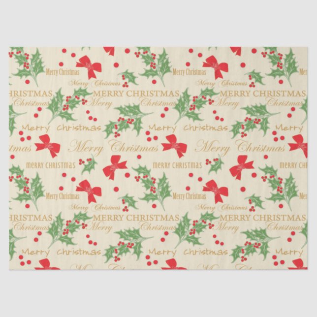 Seda navidades vitorean papel de tejido (Anverso)