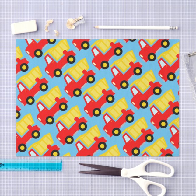 Seda Niños del camión de vertederos de juguetes Papel d (Artesanía)