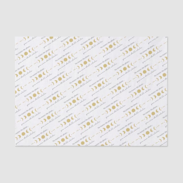 Seda No Importa El Papel De Tejido De Fase De La Luna (Anverso)