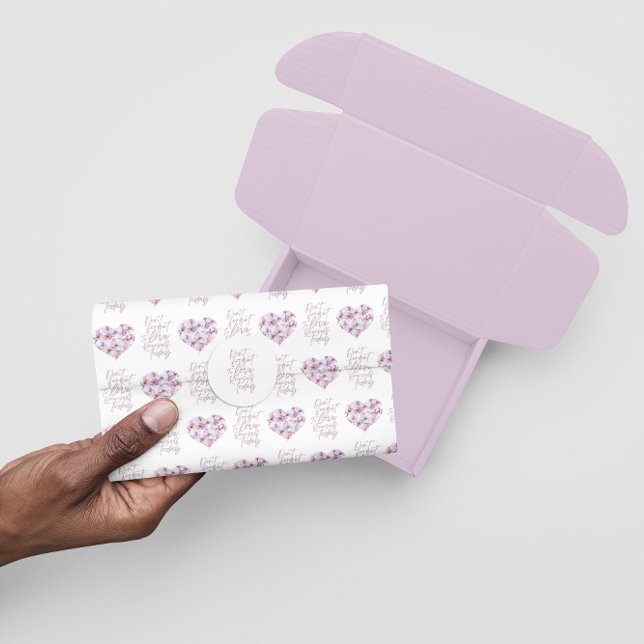 Seda No te olvides de amarte hoy papel de tema (Encourage self care with this cherry blossom, "Don't forget to love yourself" tissue paper! )